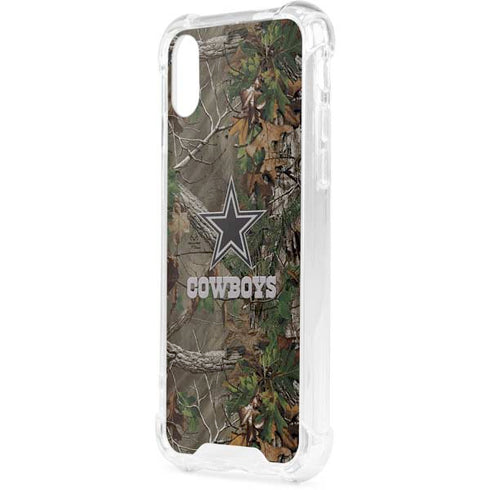 NFL Dallas Cowboys Realtree Xtra Green Camo iPhone XS Clear Case