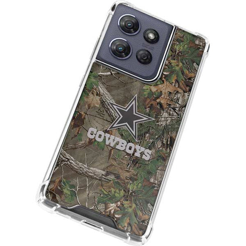 NFL Dallas Cowboys Realtree Xtra Green Camo Moto G Power 5G (2025) Clear Case