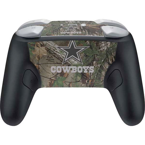 NFL Dallas Cowboys Realtree Xtra Green Camo Nintendo Switch 2 (2025) Pro Controller Skin