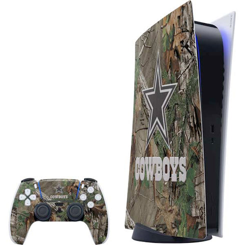 NFL Dallas Cowboys Realtree Xtra Green Camo PlayStation PS5 Skins