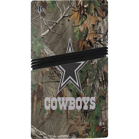 NFL Dallas Cowboys Realtree Xtra Green Camo PS5 Pro Bundle Skin