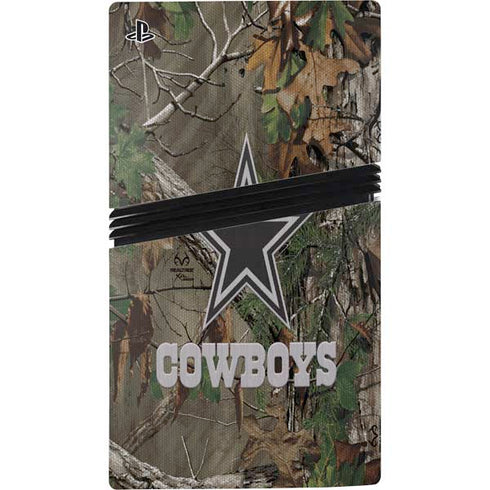 NFL Dallas Cowboys Realtree Xtra Green Camo PS5 Pro Console Skin