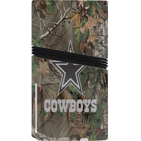 NFL Dallas Cowboys Realtree Xtra Green Camo PS5 Pro Disk Console Skin