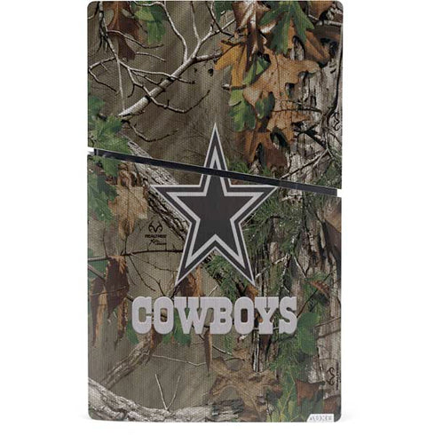 NFL Dallas Cowboys Realtree Xtra Green Camo PS5 Slim Digital Edition Console Skin