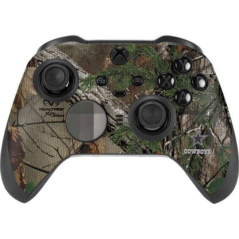 NFL Dallas Cowboys Realtree Xtra Green Camo Xbox Elite Wireless Controller Series 2 Skin
