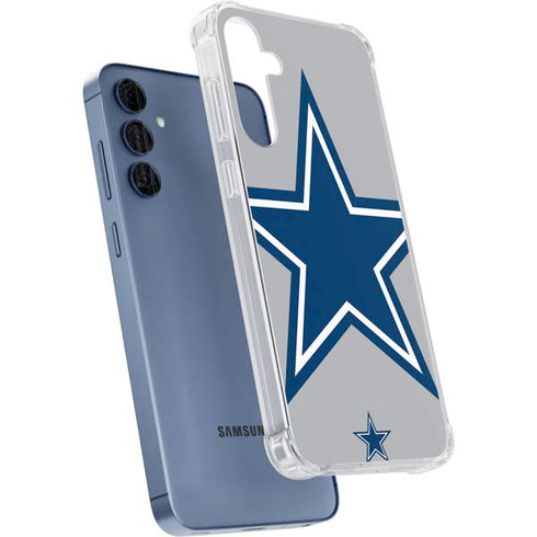 NFL Dallas Cowboys Retro Logo Galaxy A55 5G Clear Case