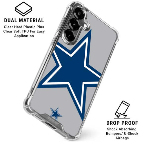 NFL Dallas Cowboys Retro Logo Galaxy S26 Clear Case