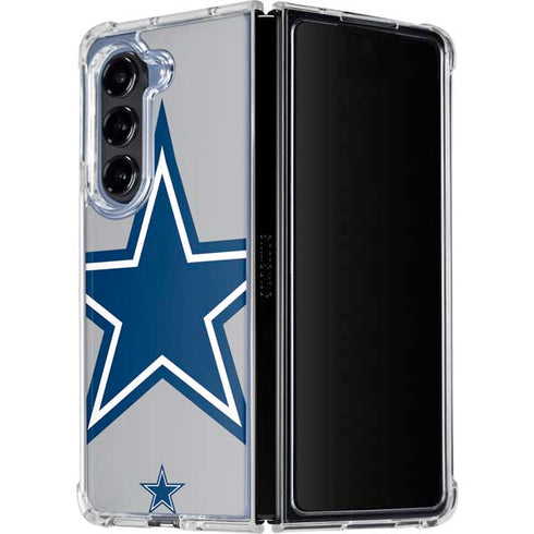 NFL Dallas Cowboys Retro Logo Galaxy Z Fold5 5G Clear Case