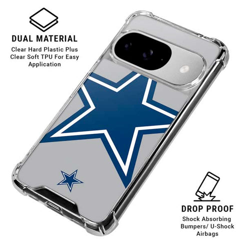 NFL Dallas Cowboys Retro Logo Google Pixel 10 Clear Case
