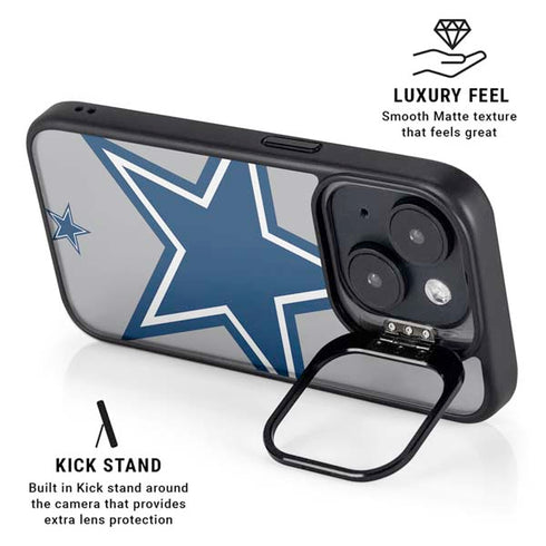 NFL Dallas Cowboys Retro Logo iPhone 14 Plus Kickstand Case
