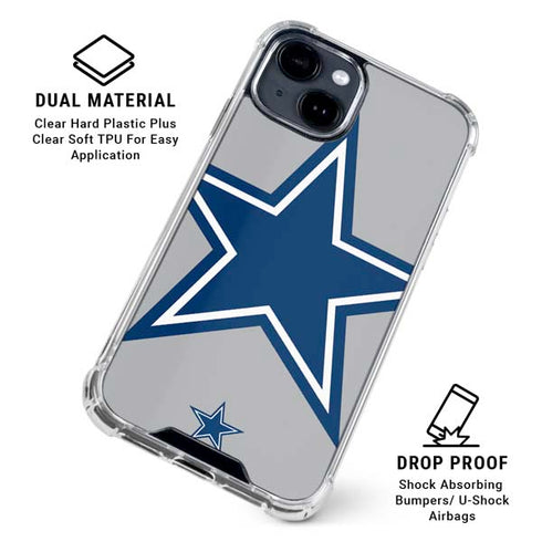 NFL Dallas Cowboys Retro Logo iPhone 15 Clear Case
