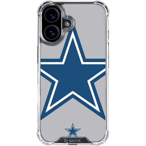 NFL Dallas Cowboys Retro Logo iPhone 16 Clear Case