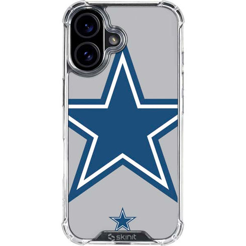 NFL Dallas Cowboys Retro Logo iPhone 16 Plus Clear Case