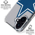 NFL Dallas Cowboys Retro Logo iPhone 16 Plus Clear Case