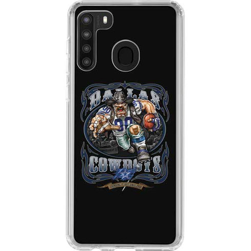 Liquid Blue NFL Dallas Cowboys Running Back Galaxy A21 Clear Case