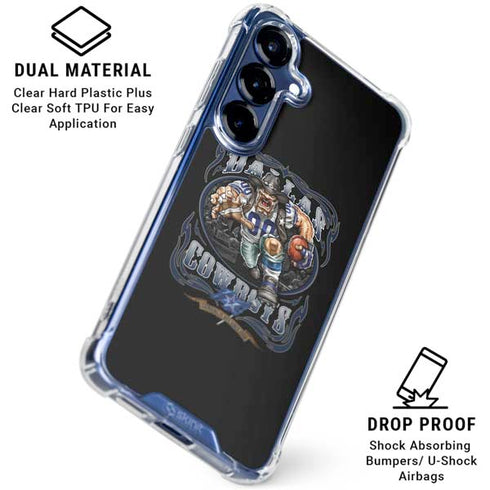 Liquid Blue NFL Dallas Cowboys Running Back Galaxy S25 Plus Clear Case