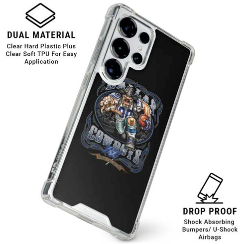 Liquid Blue NFL Dallas Cowboys Running Back Galaxy S25 Ultra Clear Case