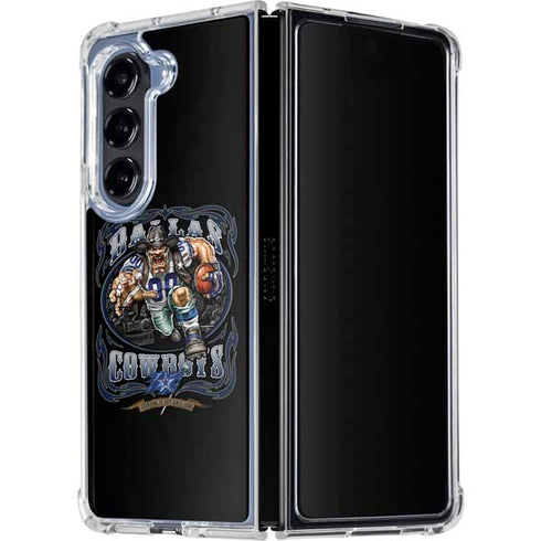 Liquid Blue NFL Dallas Cowboys Running Back Galaxy Z Fold5 5G Clear Case