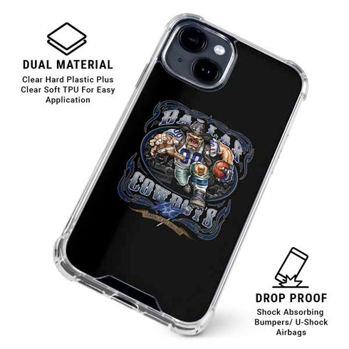 Liquid Blue NFL Dallas Cowboys Running Back iPhone 15 Clear Case