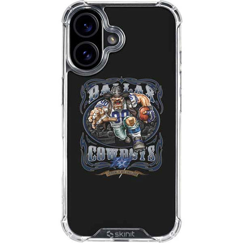 Liquid Blue NFL Dallas Cowboys Running Back iPhone 16 Clear Case