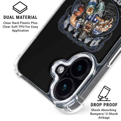 Liquid Blue NFL Dallas Cowboys Running Back iPhone 16 Clear Case
