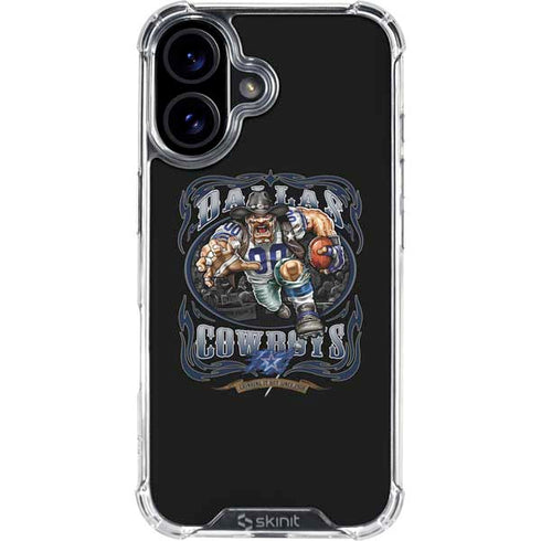 Liquid Blue NFL Dallas Cowboys Running Back iPhone 16 Plus Clear Case