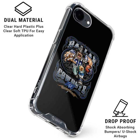 Liquid Blue NFL Dallas Cowboys Running Back iPhone 16e Clear Case