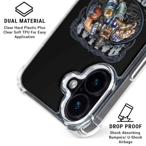Liquid Blue NFL Dallas Cowboys Running Back iPhone 17 Clear Case