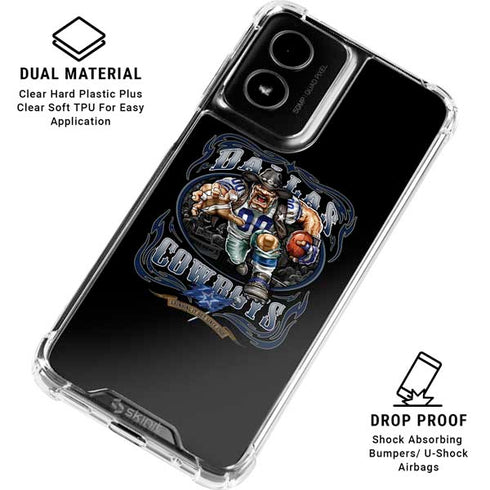Liquid Blue NFL Dallas Cowboys Running Back Moto G Power 5G (2024) Clear Case