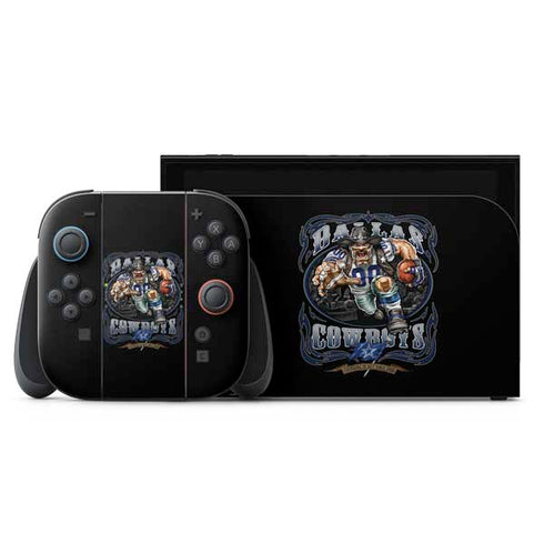 Liquid Blue NFL Dallas Cowboys Running Back Nintendo Switch 2 (2025) with Joy-Con Skin