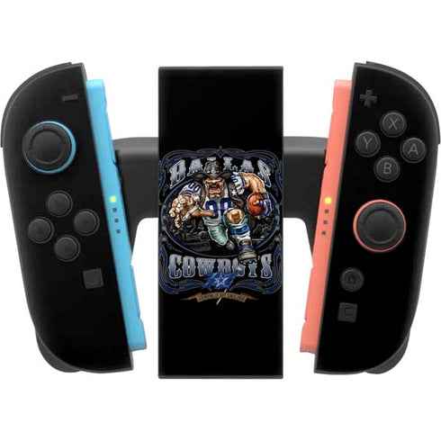 Liquid Blue NFL Dallas Cowboys Running Back Nintendo Switch 2 (2025) Joy-Con Controller Skin