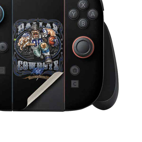 Liquid Blue NFL Dallas Cowboys Running Back Nintendo Switch 2 (2025) Joy-Con Controller Skin