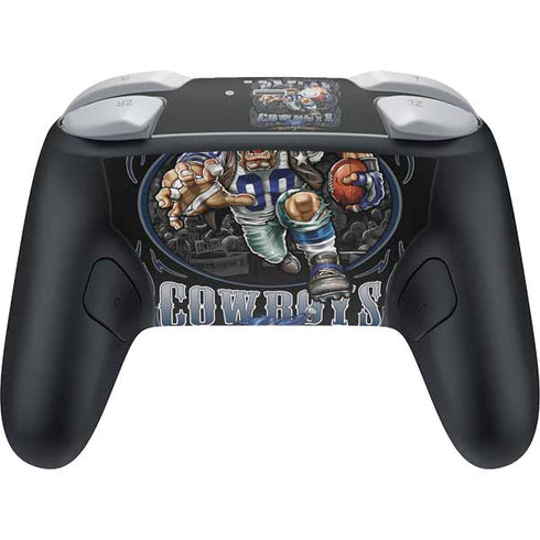 Liquid Blue NFL Dallas Cowboys Running Back Nintendo Switch 2 (2025) Pro Controller Skin