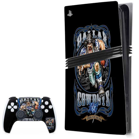 Liquid Blue NFL Dallas Cowboys Running Back PS5 Pro Bundle Skin