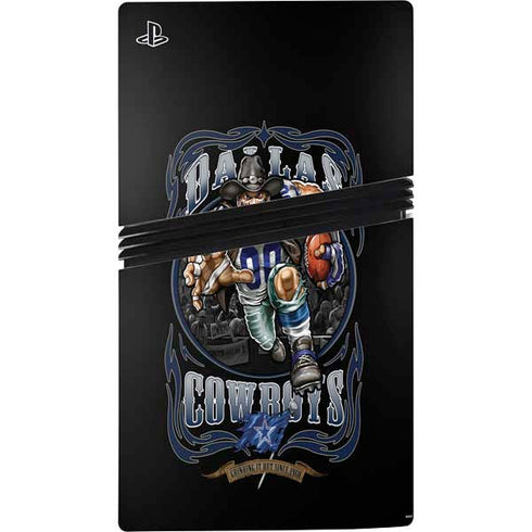 Liquid Blue NFL Dallas Cowboys Running Back PS5 Pro Console Skin