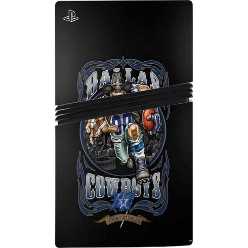 Liquid Blue NFL Dallas Cowboys Running Back PS5 Pro Disk Bundle Skin