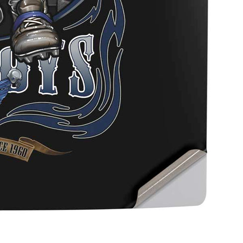 Liquid Blue NFL Dallas Cowboys Running Back PS5 Pro Disk Console Skin