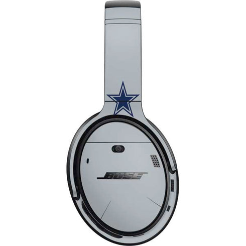 NFL Dallas Cowboys Silver Performance Series Bose QuietComfort 35 Headphones Skin