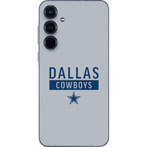 NFL Dallas Cowboys Silver Performance Series Galaxy A55 5G Skin