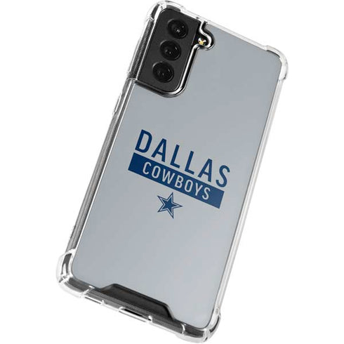 NFL Dallas Cowboys Silver Performance Series Galaxy S22 Plus Clear Case