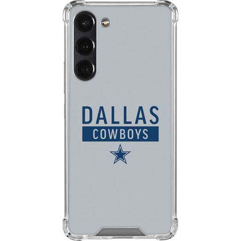 NFL Dallas Cowboys Silver Performance Series Galaxy S24 FE Clear Case