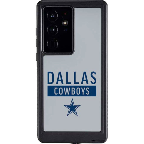 NFL Dallas Cowboys Silver Performance Series Galaxy S24 Ultra Waterproof Case