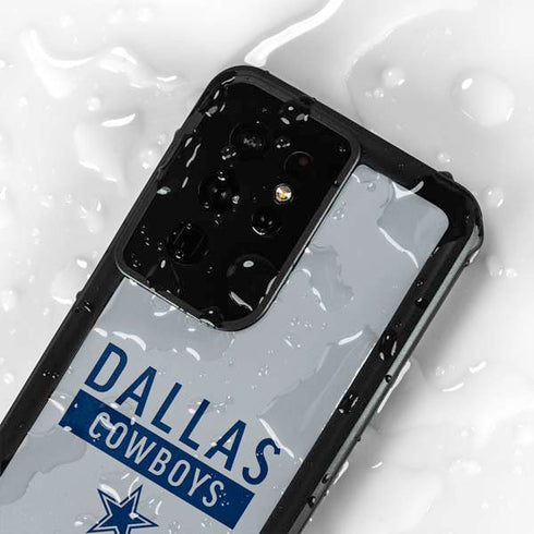 NFL Dallas Cowboys Silver Performance Series Galaxy S24 Ultra Waterproof Case