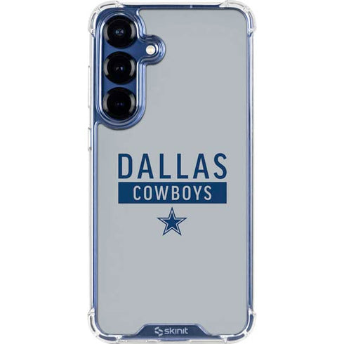 NFL Dallas Cowboys Silver Performance Series Galaxy S25 Plus Clear Case