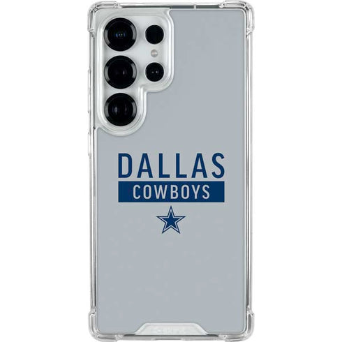 NFL Dallas Cowboys Silver Performance Series Galaxy S25 Ultra Clear Case