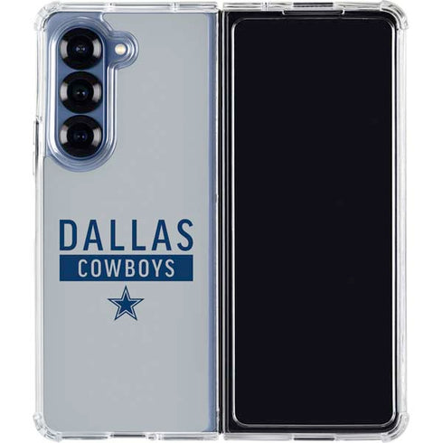 NFL Dallas Cowboys Silver Performance Series Galaxy Z Fold6 Clear Case