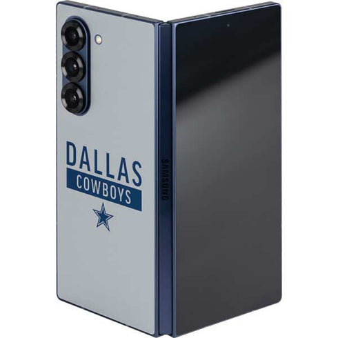 NFL Dallas Cowboys Silver Performance Series Galaxy Z Fold6 Skin