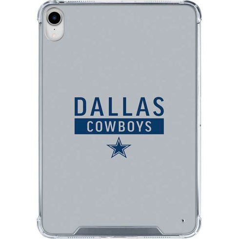 NFL Dallas Cowboys Silver Performance Series iPad 11th Gen (2025) Clear Case