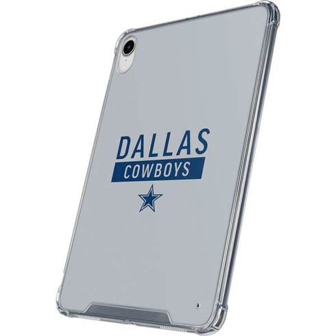 NFL Dallas Cowboys Silver Performance Series iPad 11th Gen (2025) Clear Case