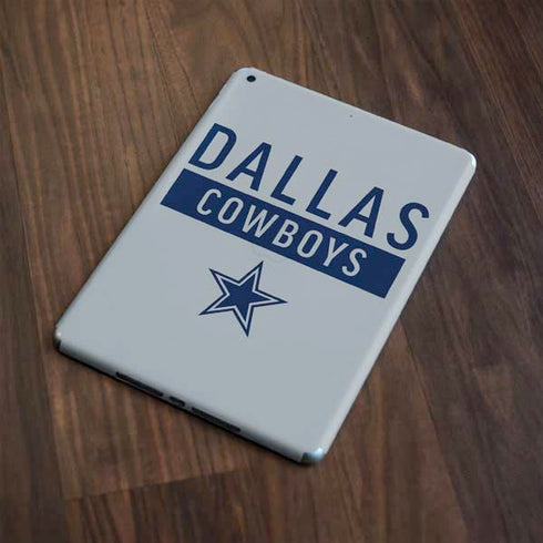NFL Dallas Cowboys Silver Performance Series Apple iPad Skin